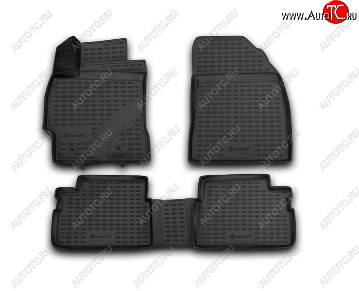 2 399 р. Коврики 3D в салон (полиуретан) Element Toyota Corolla E150 седан рестайлинг (2009-2013)  с доставкой в г. Вологда