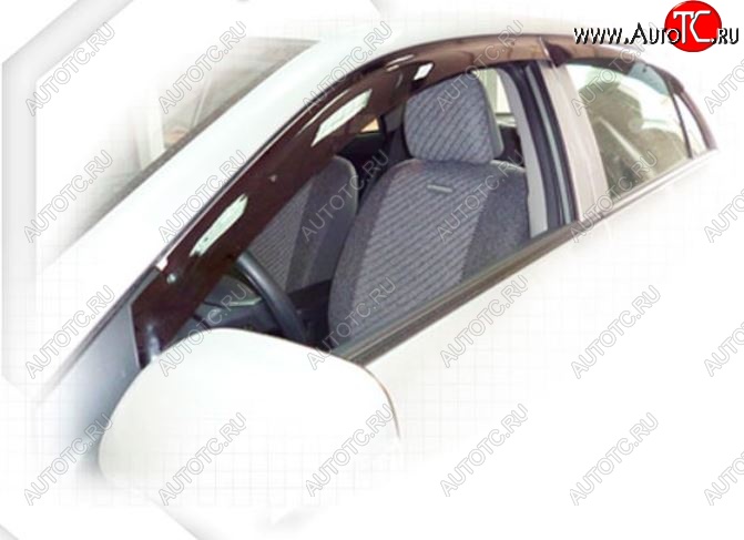 1 999 р. Дефлектора окон CA-Plastic  Toyota Corolla  E150 (2009-2013) седан рестайлинг (Classic полупрозрачный, Без хром.молдинга, Крепление только на скотч)  с доставкой в г. Вологда