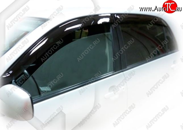 1 999 р. Дефлектора окон Allex (E121-124) CA-Plastic  Toyota Corolla  E120 (2000-2004) хэтчбек 5 дв. дорестайлинг (Classic полупрозрачный, Без хром.молдинга, Крепление только на скотч)  с доставкой в г. Вологда