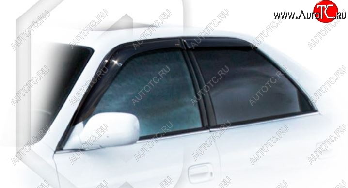 1 999 р. Дефлектора окон CA-Plastiс  Toyota Cresta  X100 (1996-1998) дорестайлинг (Classic полупрозрачный, Без хром.молдинга)  с доставкой в г. Вологда