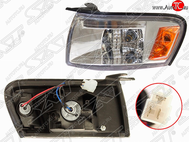 799 р. Передний габарит SAT (хрусталь, левая)  Toyota Cresta  X90 (1992-1996)  с доставкой в г. Вологда