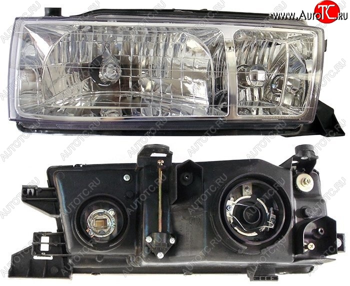5 649 р. Правая фара SAT (хрусталь) Toyota Cresta X90 (1992-1996)  с доставкой в г. Вологда