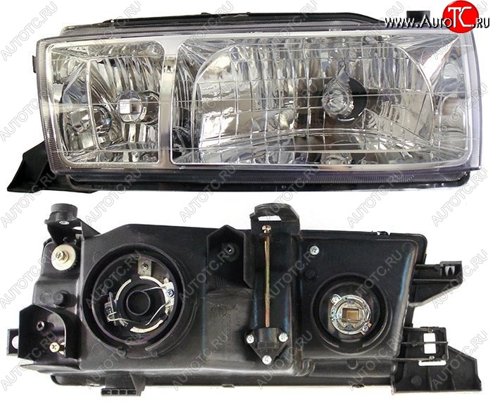 5 649 р. Левая фара SAT (хрусталь) Toyota Cresta X90 (1992-1996)  с доставкой в г. Вологда