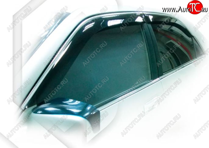 2 079 р. Дефлектора окон CA-Plastic  Toyota Crown  S170 (1999-2003) седан (Classic полупрозрачный, Без хром.молдинга)  с доставкой в г. Вологда