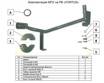 11 599 р. Замок рулевого вала FORTUS (бесштыревой) Toyota Hilux AN120 дорестайлинг (2016-2020)  с доставкой в г. Вологда. Увеличить фотографию 3
