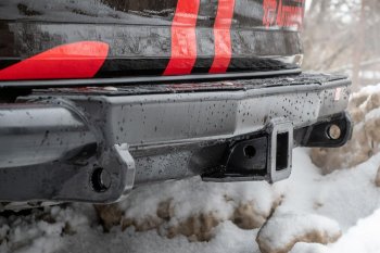 50 259 р. Бампер силовой задний РИФ Toyota Fortuner AN160 дорестайлинг (2015-2020) (С квадратом под фаркоп)  с доставкой в г. Вологда. Увеличить фотографию 8