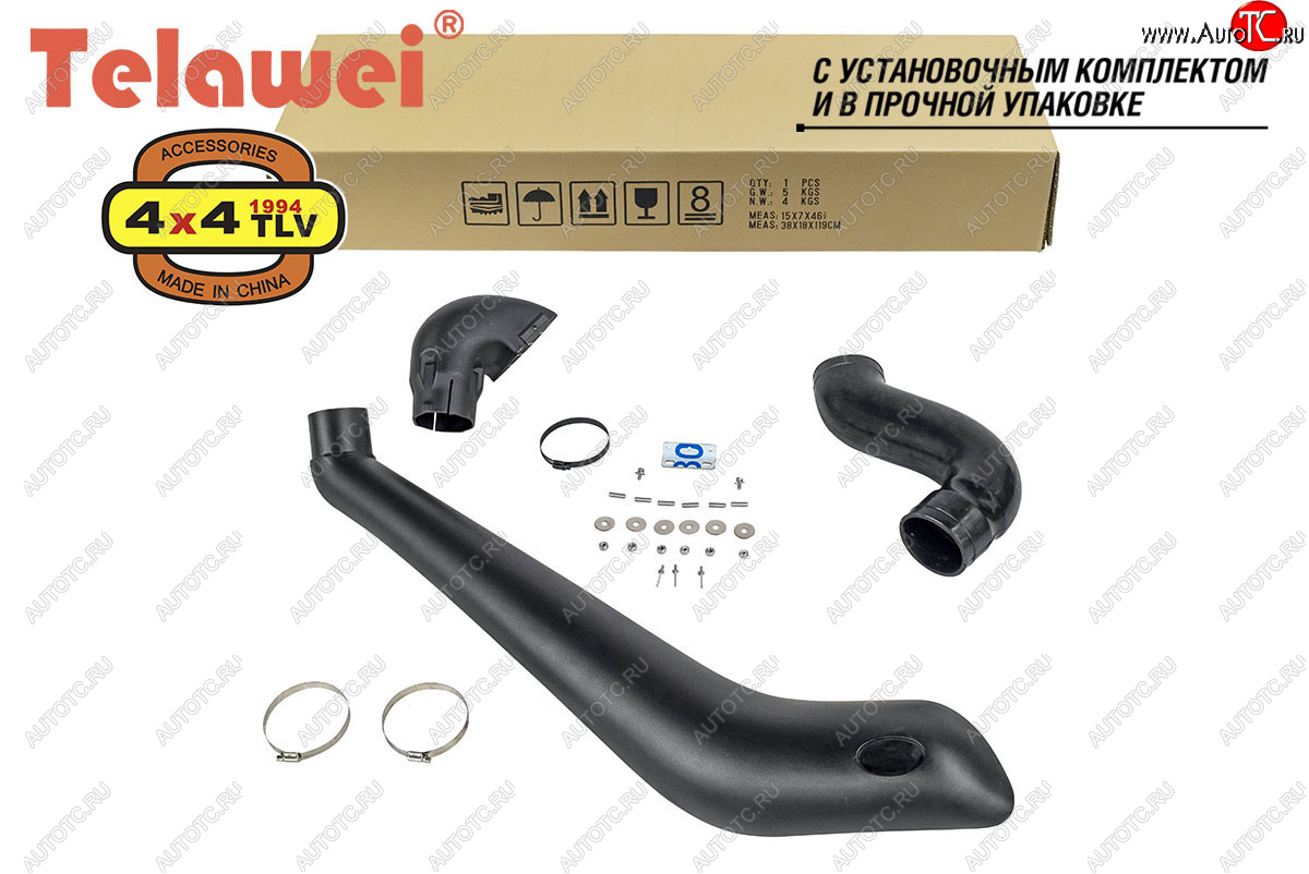 9 349 р. Шноркель (2.8D (1GD-FTV), бензин) Telawei Toyota Fortuner AN160 дорестайлинг (2015-2020)  с доставкой в г. Вологда