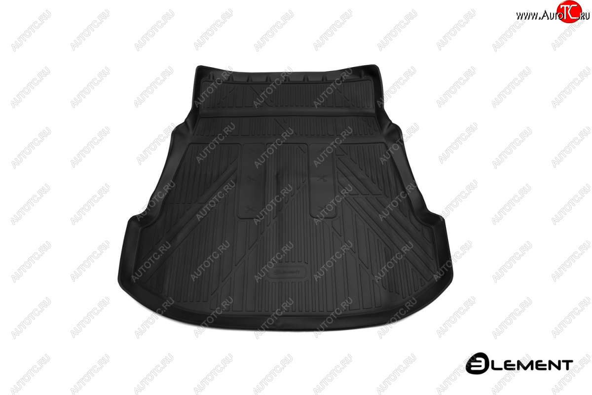 2 779 р. Коврик 3D багажника Element (полиуретан) Toyota Fortuner AN160 дорестайлинг (2015-2020) (Черный)  с доставкой в г. Вологда