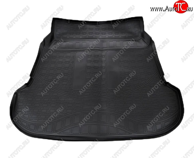 2 599 р. Коврик в багажник Norplast (сложенный 3 ряд) Toyota Fortuner AN160 дорестайлинг (2015-2020) (Черный)  с доставкой в г. Вологда