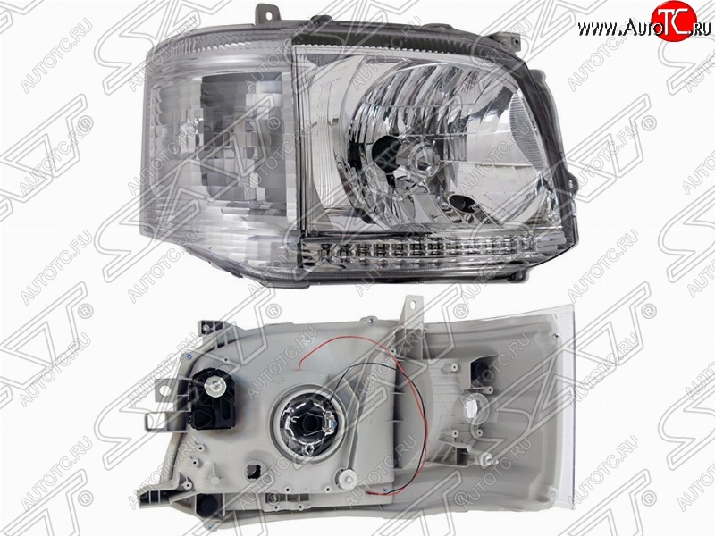 14 299 р. Правая фара передняя SAT (ДХО) Toyota Hiace H200 минивэн (Япония) 2-ой рестайлинг (2010-2013)  с доставкой в г. Вологда