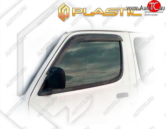 1 839 р. Дефлектора окон CA-Plastic  Toyota Hiace  H100 (1989-2004) минивэн дорестайлинг (Япония), минивэн 1-ый рестайлинг (Япония), минивэн (Япония)  2-ой рестайлинг (Classic полупрозрачный)  с доставкой в г. Вологда