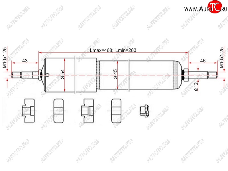 2 859 р. Амортизатор задний SAT (4WD)  Toyota Hiace  H100 (1993-2004) минивэн 1-ый рестайлинг (Япония), минивэн (Япония)  2-ой рестайлинг (LH=RH)  с доставкой в г. Вологда