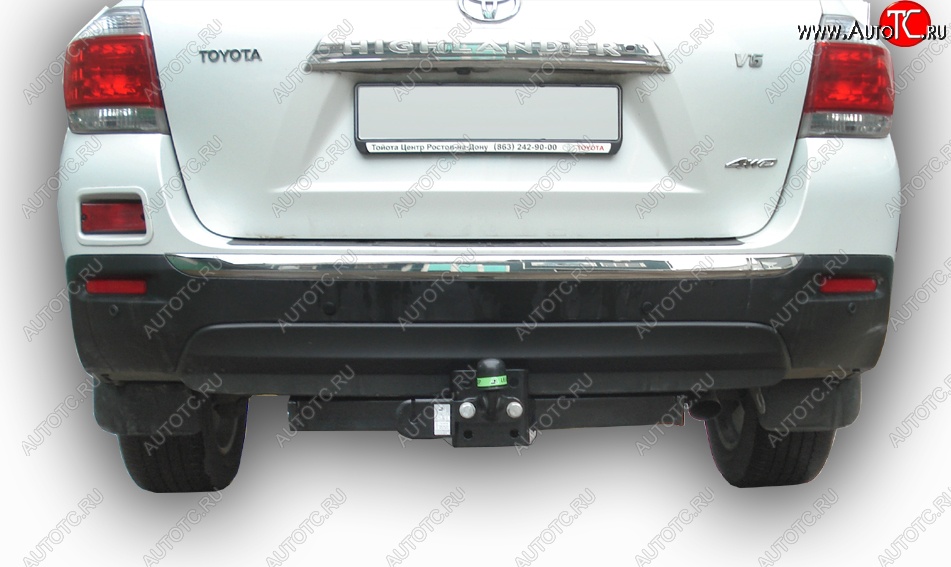 65 999 р. Фаркоп Лидер Плюс (съемный шар тип F) Toyota Highlander XU40 рестайлинг (2010-2013) (Без электропакета)  с доставкой в г. Вологда