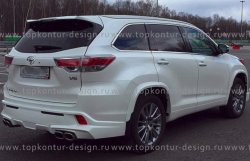 12 999 р. Комплект накладок на колёсные арки TopKontur Design Toyota Highlander XU50 дорестайлинг (2013-2017)  с доставкой в г. Вологда. Увеличить фотографию 3