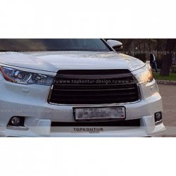 5 399 р. Решётка радиатора TopKontur Design Toyota Highlander XU50 дорестайлинг (2013-2017)  с доставкой в г. Вологда. Увеличить фотографию 3