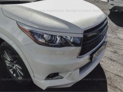 5 399 р. Решётка радиатора TopKontur Design Toyota Highlander XU50 дорестайлинг (2013-2017)  с доставкой в г. Вологда. Увеличить фотографию 6