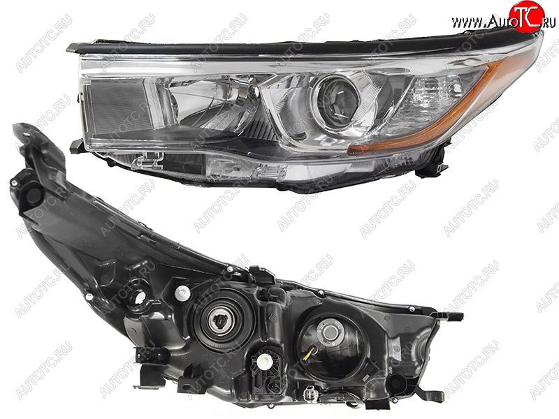 9 549 р. Левая фара SAT Toyota Highlander XU50 дорестайлинг (2013-2017) с доставкой в г. Вологда Увеличить фотографию 1 9 549 р. Левая фара SAT Toyota Highlander XU50 дорестайлинг (2013-2017) с доставкой в г. Вологда