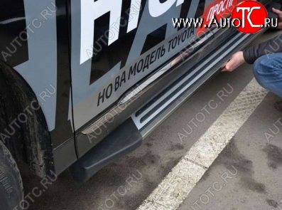 12 799 р. Пороги CT v1 Toyota Highlander XU40 дорестайлинг (2007-2010)  с доставкой в г. Вологда