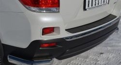 11 299 р. Защита заднего бампера (Ø76 мм уголки, нержавейка) SLITKOFF Toyota Highlander XU40 рестайлинг (2010-2013)  с доставкой в г. Вологда. Увеличить фотографию 2