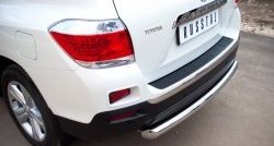 14 799 р. Защита заднего бампера (Ø76 мм, нержавейка) SLITKOFF Toyota Highlander XU40 рестайлинг (2010-2013)  с доставкой в г. Вологда. Увеличить фотографию 2