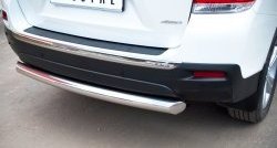 14 799 р. Защита заднего бампера (Ø76 мм, нержавейка) SLITKOFF Toyota Highlander XU40 рестайлинг (2010-2013)  с доставкой в г. Вологда. Увеличить фотографию 3