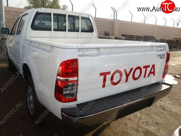 21 599 р. Накладка на задний бампер Vigo CT Toyota Hilux AN20,AN30  2-ой рестайлинг (2011-2016) (Неокрашенная)  с доставкой в г. Вологда