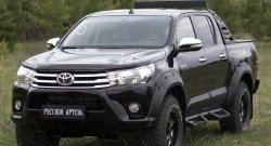 27 549 р. Расширитель арки RA (вылет 50 мм, комплект) Toyota Hilux AN120 дорестайлинг (2016-2020) (Поверхность шагрень)  с доставкой в г. Вологда. Увеличить фотографию 4