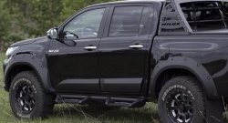 Расширитель арки RA (вылет 50 мм, комплект) Toyota Hilux AN120 дорестайлинг (2016-2020) (Поверхность шагрень)