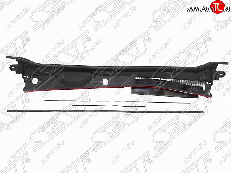 4 799 р. Обтекатель дворников (жабо) на автомобиль SAT Toyota Hilux AN120 дорестайлинг (2016-2020) (Неокрашенное)  с доставкой в г. Вологда