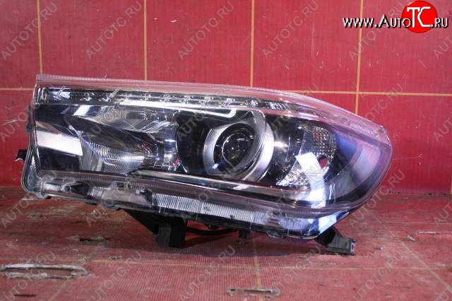 9 699 р. Левая фара SAT (с электрокорректором, диодная)  Toyota Hilux Revo (2015-2018) Double Cab дорестайлинг  с доставкой в г. Вологда