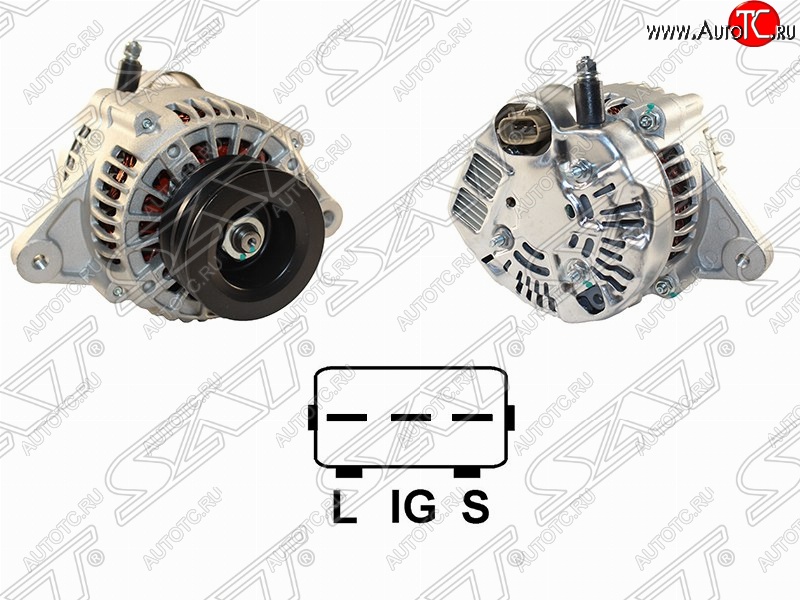 6 999 р. Генератор (80A/ 12V) (1KZ) SAT Toyota Hilux Surf N180 5 дв. дорестайлинг (1995-1998)  с доставкой в г. Вологда