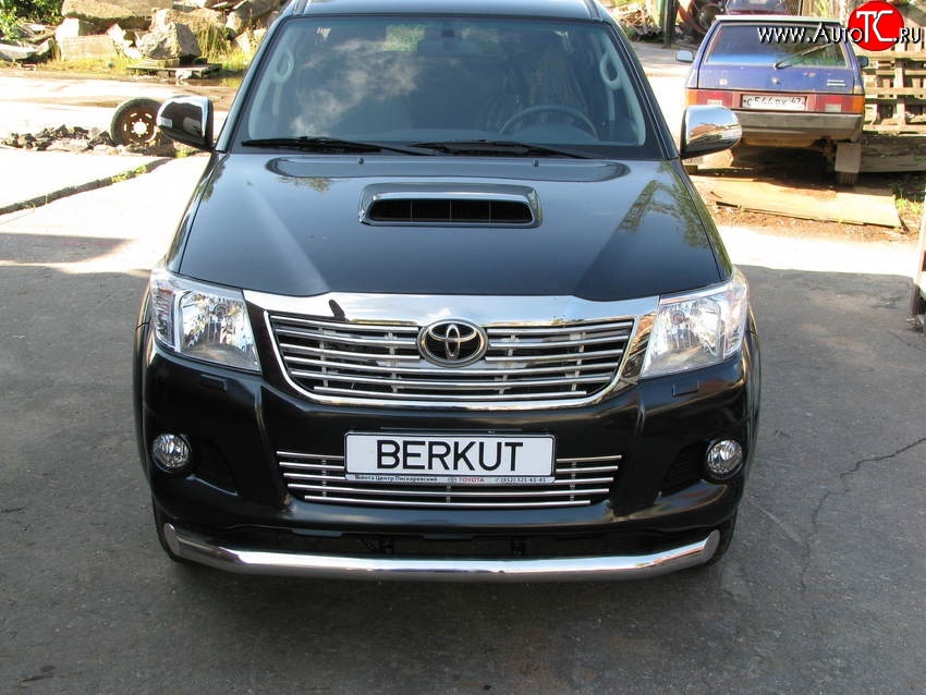 5 599 р. Декоративная вставка решетки радиатора Berkut Toyota Hilux AN20,AN30  2-ой рестайлинг (2011-2016)  с доставкой в г. Вологда