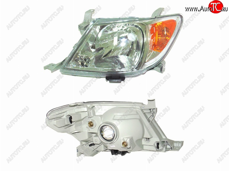 3 599 р. Левая фара SAT  Toyota Hilux  AN10,AN20 (2004-2008) дорестайлинг  с доставкой в г. Вологда