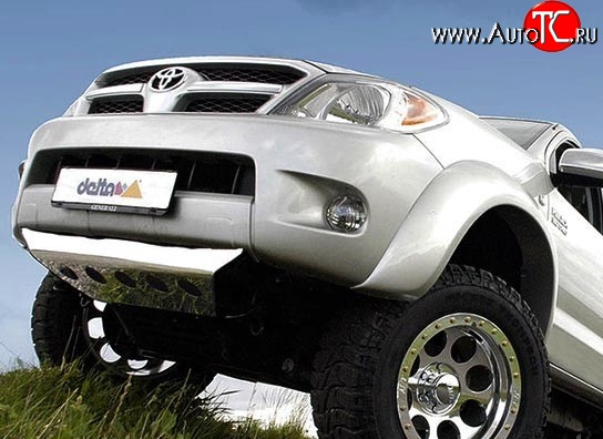 30 699 р. Накладки на колёсные арки с выносом 120 мм Delta 4x4 Toyota Hilux AN10,AN20 дорестайлинг (2004-2008) (Неокрашенные)  с доставкой в г. Вологда