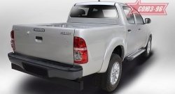 9 899 р. Пороги из алюминиевого профиля Souz-96 Toyota Hilux AN20,AN30  2-ой рестайлинг (2011-2016)  с доставкой в г. Вологда. Увеличить фотографию 2