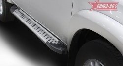 9 899 р. Пороги из алюминиевого профиля Souz-96 Toyota Hilux AN20,AN30  2-ой рестайлинг (2011-2016)  с доставкой в г. Вологда. Увеличить фотографию 3