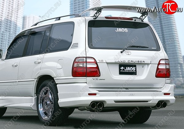 11 949 р. Накладка на задний бампер JAOS Toyota Land Cruiser 100 дорестайлинг (1998-2002) (Неокрашенная)  с доставкой в г. Вологда