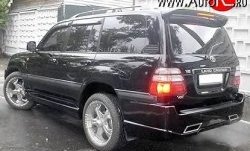 14 949 р. Пороги накладки Hunter Toyota Land Cruiser 100 дорестайлинг (1998-2002) (Неокрашенные)  с доставкой в г. Вологда. Увеличить фотографию 2