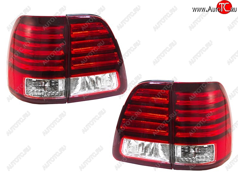 15 699 р. Комплект задних фонарей (диодные) SPORT TYPE SAT Toyota Land Cruiser 100 1-ый рестайлинг (2002-2005)  с доставкой в г. Вологда