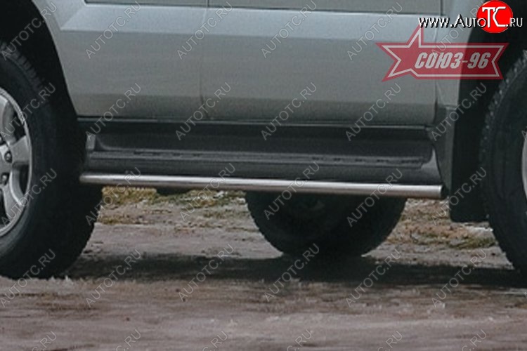 10 079 р. Защита штатного порога Souz-96 (d42) Toyota Land Cruiser Prado J120 (2002-2009)  с доставкой в г. Вологда