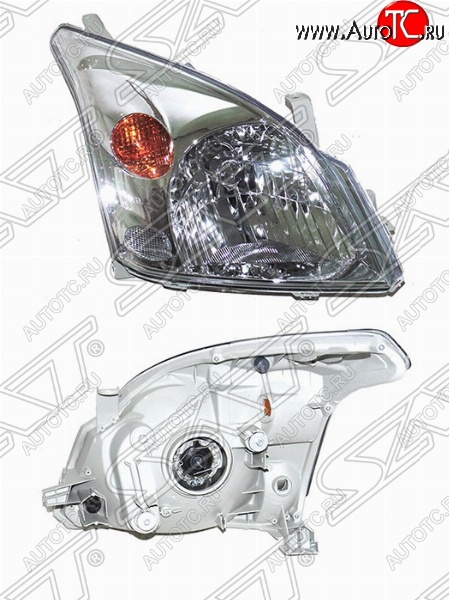 5 299 р. Правая фара передняя SAT  Toyota Land Cruiser Prado  J120 (2002-2009)  с доставкой в г. Вологда