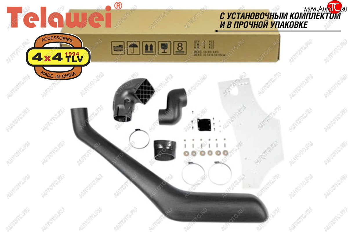 7 849 р. Шноркель Telawei (4.0 V6, 1GR-FE) Toyota Land Cruiser Prado J120 (2002-2009)  с доставкой в г. Вологда