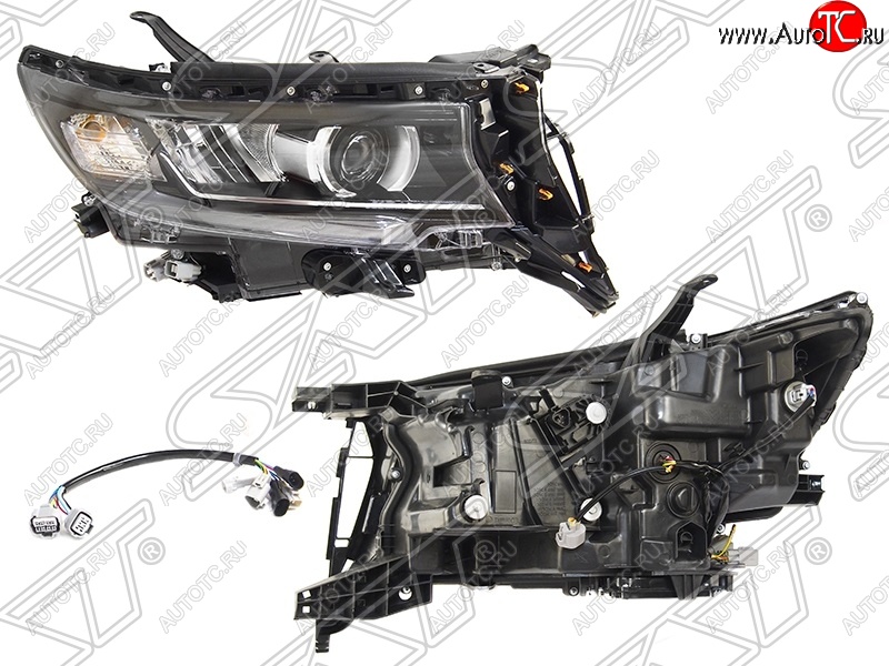 25 449 р. Правая фара SAT (LED) Toyota Land Cruiser Prado J150 2-ой рестайлинг (2017-2020)  с доставкой в г. Вологда