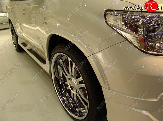 27 649 р. Накладки на колёсные арки Branew Toyota Land Cruiser 200 1-ый рестайлинг (2012-2015) (Неокрашенные)  с доставкой в г. Вологда