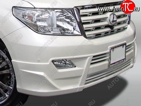 23 249 р. Накладка на передний бампер Branew Toyota Land Cruiser 200 1-ый рестайлинг (2012-2015) (Неокрашенная)  с доставкой в г. Вологда