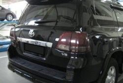 23 249 р. Накладка на задний бампер Branew Toyota Land Cruiser 200 1-ый рестайлинг (2012-2015) (Неокрашенная)  с доставкой в г. Вологда. Увеличить фотографию 2