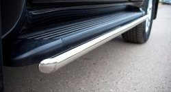 14 899 р. Защита порогов из круглой трубы диаметром 42 мм SLITKOFF Toyota Land Cruiser 200 1-ый рестайлинг (2012-2015)  с доставкой в г. Вологда. Увеличить фотографию 5