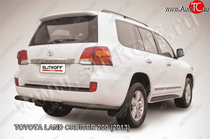 9 999 р. Уголки d76 Toyota Land Cruiser 200 1-ый рестайлинг (2012-2015) (Цвет: серебристый)  с доставкой в г. Вологда