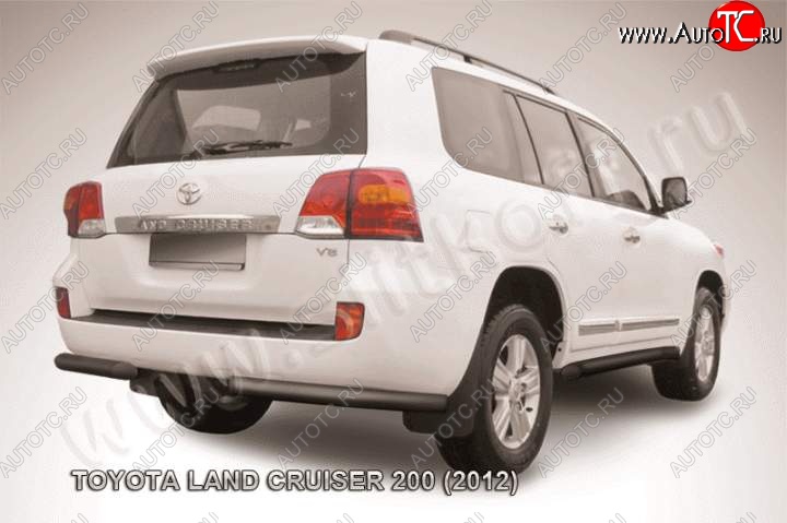 9 999 р. Уголки d76 Toyota Land Cruiser 200 1-ый рестайлинг (2012-2015) (Цвет: серебристый)  с доставкой в г. Вологда