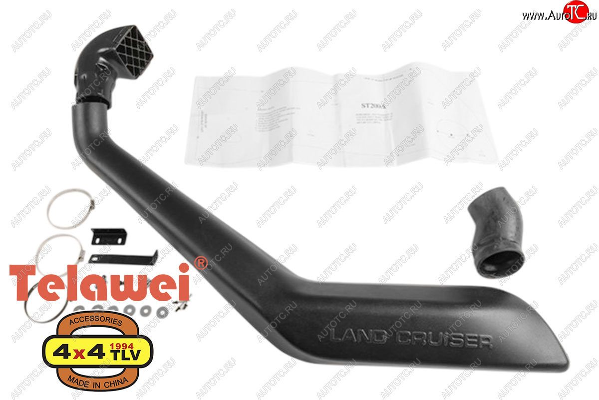 9 299 р. Шноркель Telawei Toyota Land Cruiser 200 дорестайлинг (2007-2012)  с доставкой в г. Вологда